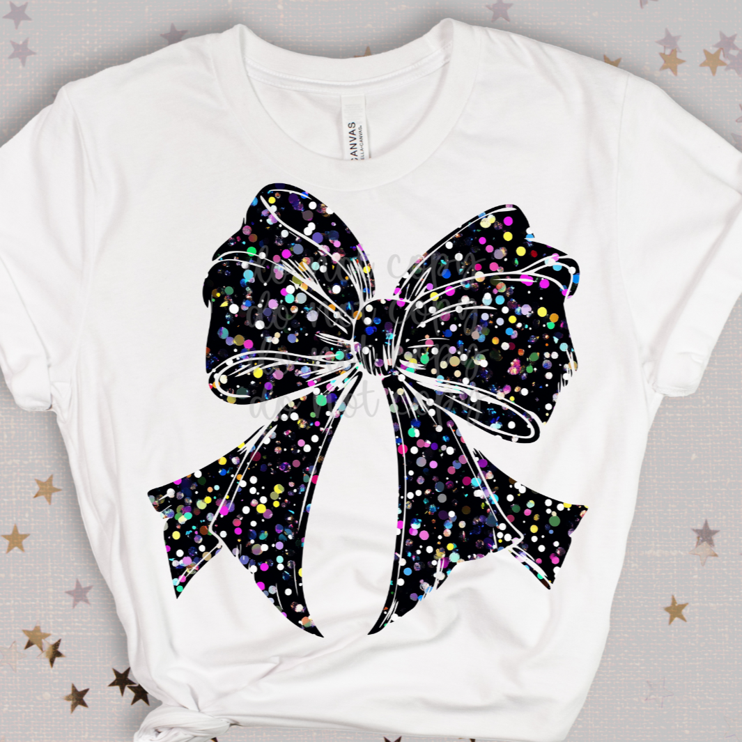 Confetti bow (Parker)  DTF Transfer