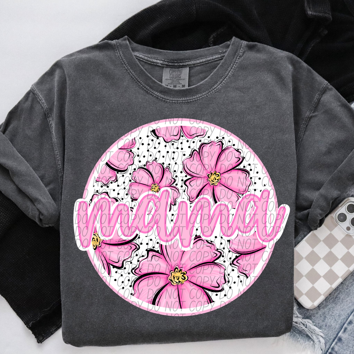 Mama Circle Cosmo Flower (CITY) DTF transfer