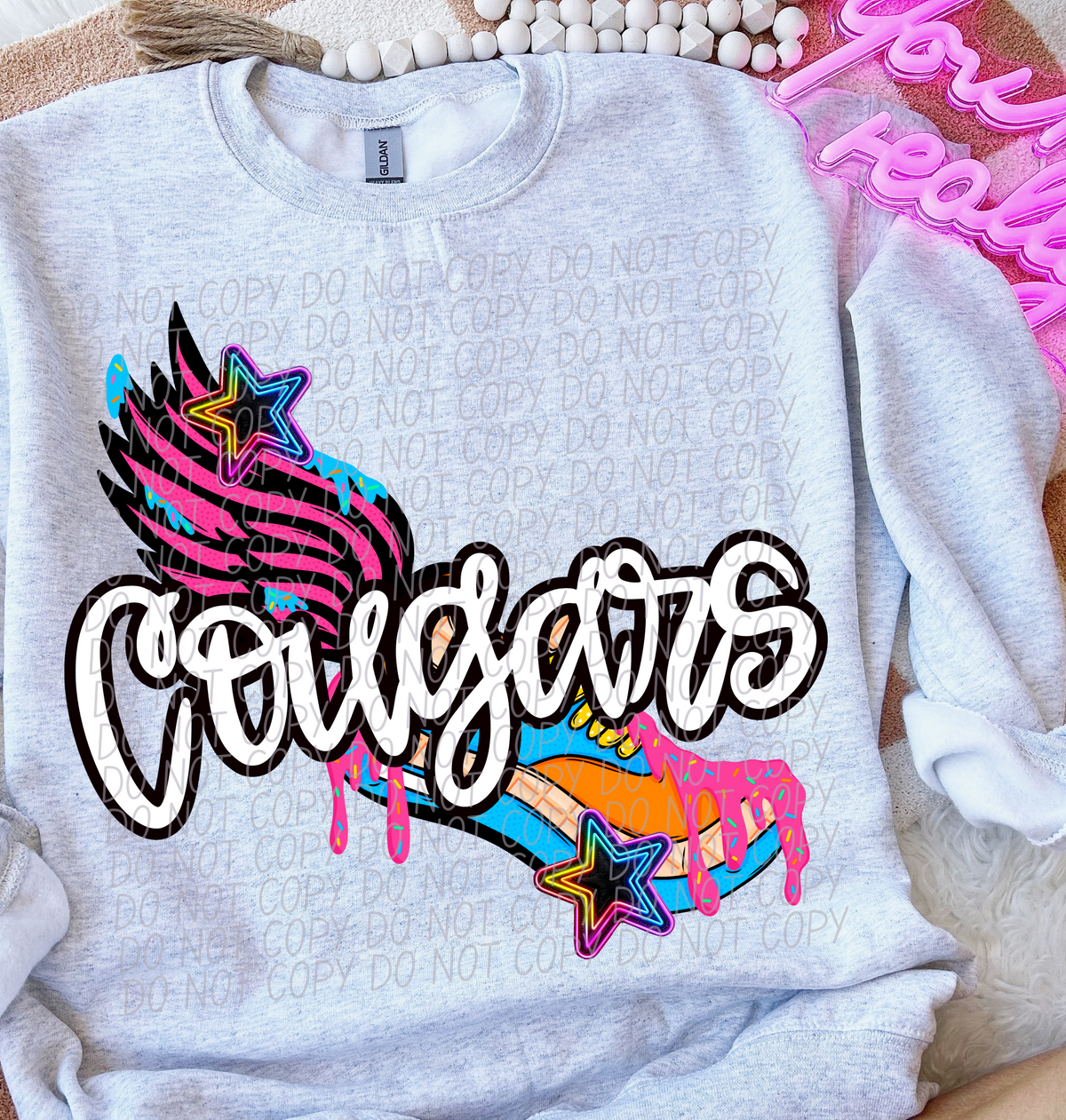 Cougars Drip Track (City) 103055 DTF transfer