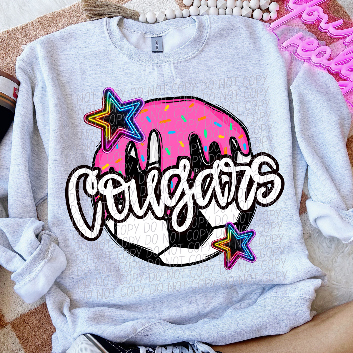 Dripping SOCCER Cougars (CITY) DTF transfer