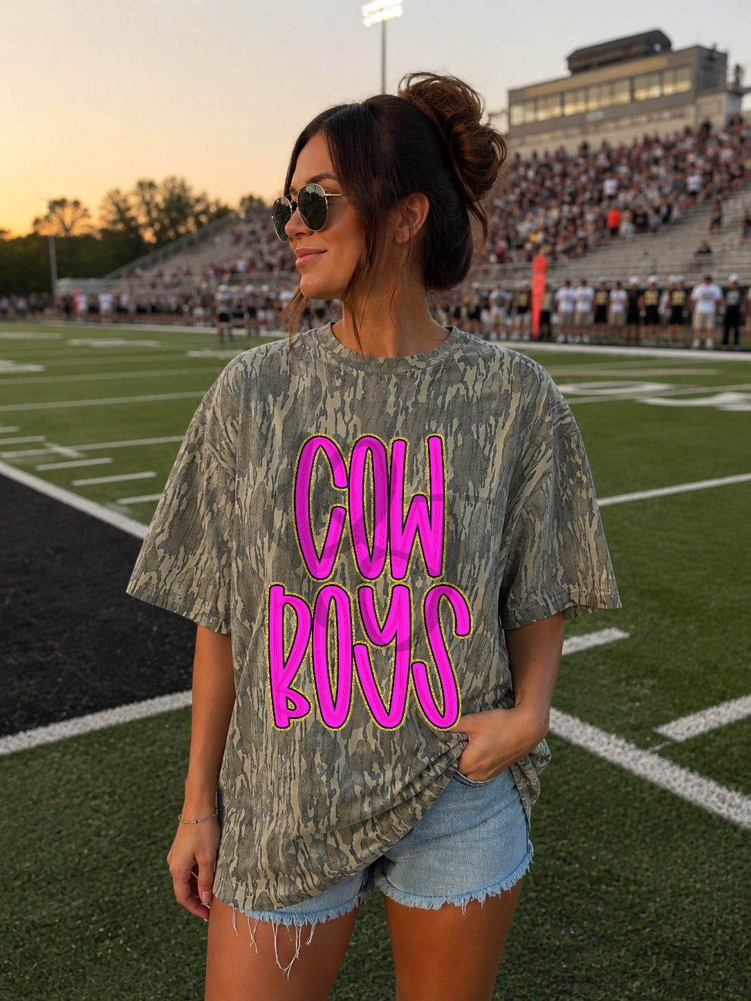 Cowboys bright pink (Parker) DTF transfer