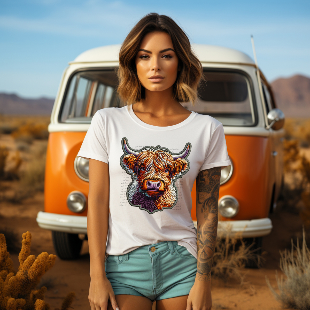 Cow Face 42468 DTF transfer