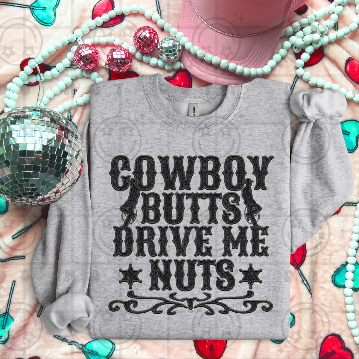 Cowboy Butts Drive Me Nuts (HW) 78599 DTF Transfer