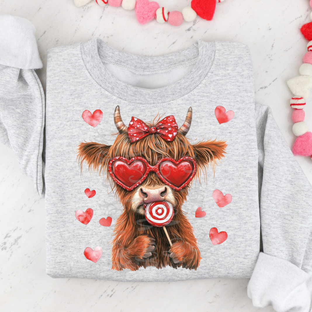 Cow Valentine (Parker)  DTF Transfer