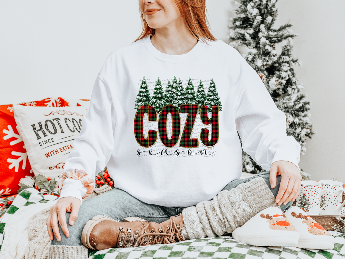 Plaid Cozy Season Trees 66086 DTF transfer