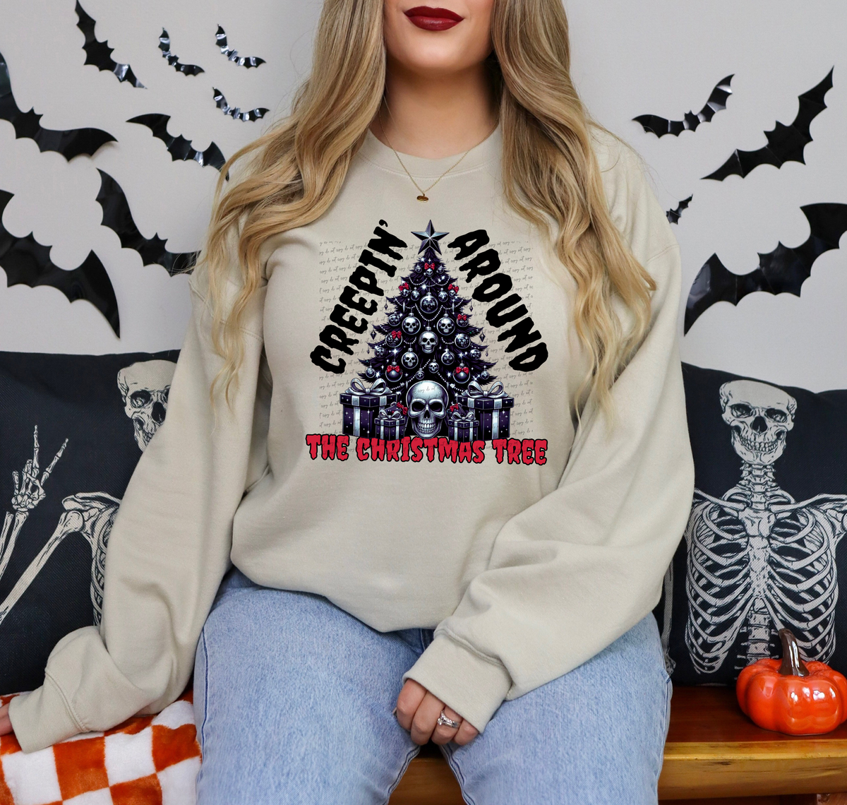 Creepin' Around The Christmas Tree 46227 DTF transfer