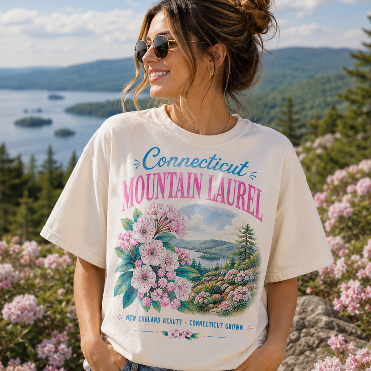 Connecticut mountain laurel (Parker) DTF Transfer