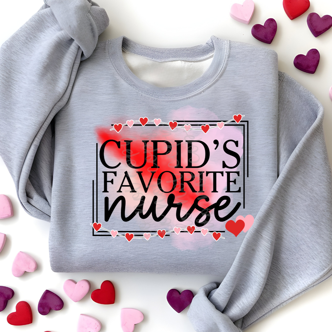 Cupids Favorite Nurse (Parker)  DTF Transfer