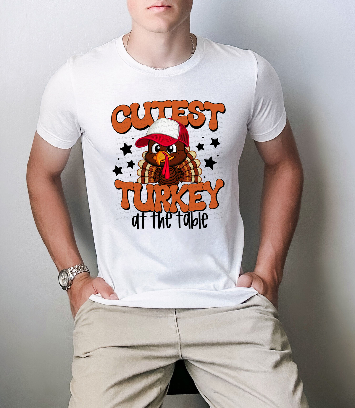 Cutest Turkey At The Table Boy 69478 DTF transfer
