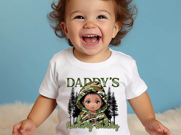 Daddy's Hunting Buddy Curly Hair 54288 DTF transfer