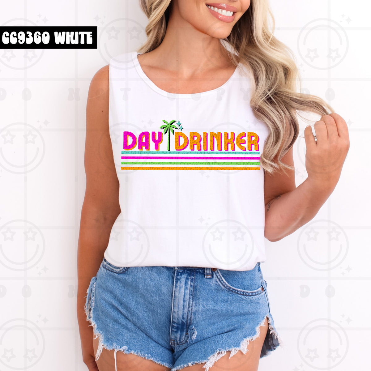 Day Drinker Retro Lines (HW) DTF transfer