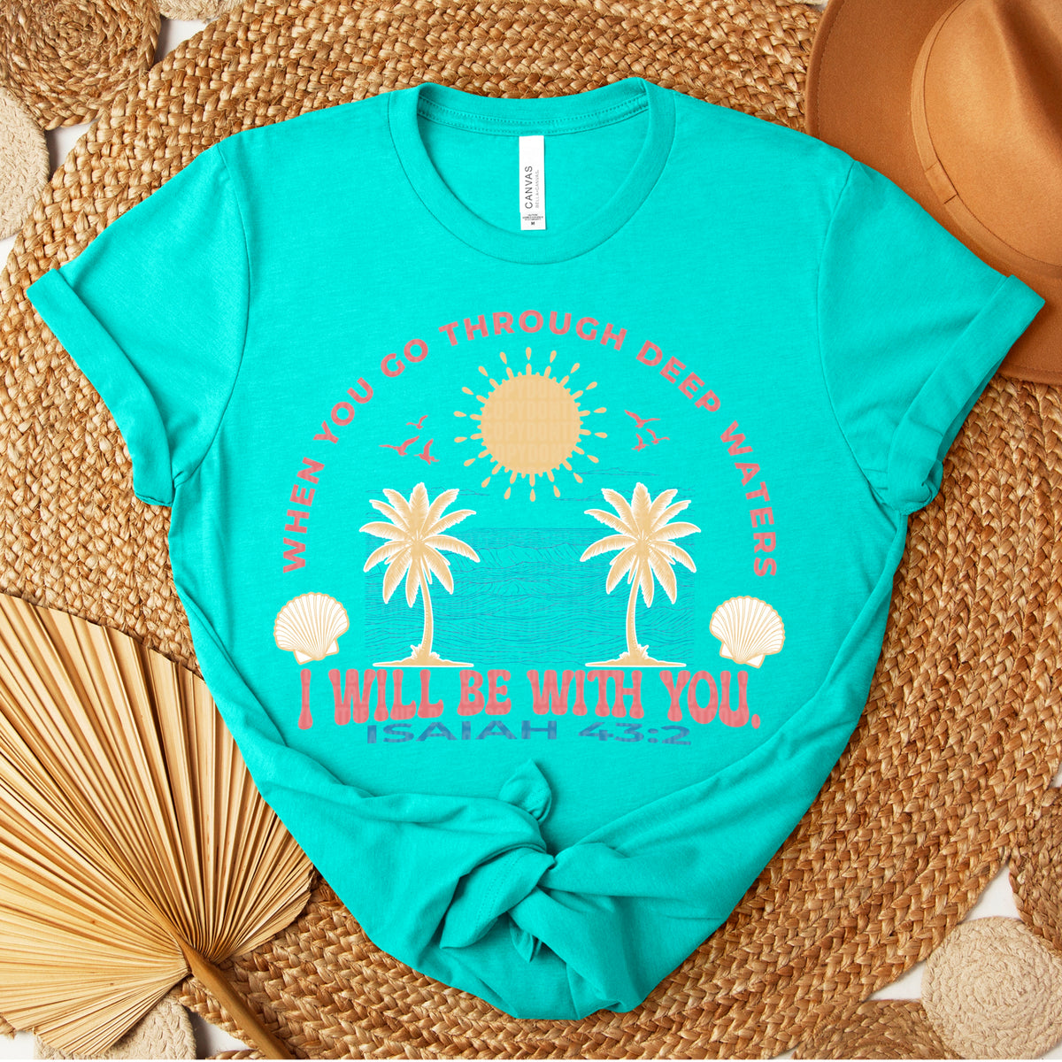 When You Go Through Deep Water I Will Be With You Isaiah 43:2 104320 DTF transfer