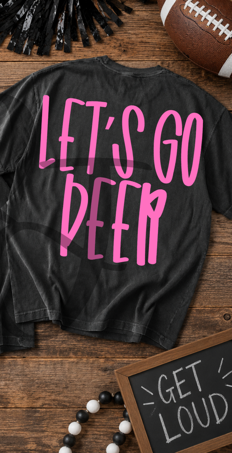 Lets go deers- pink (Parker) DTF Transfer
