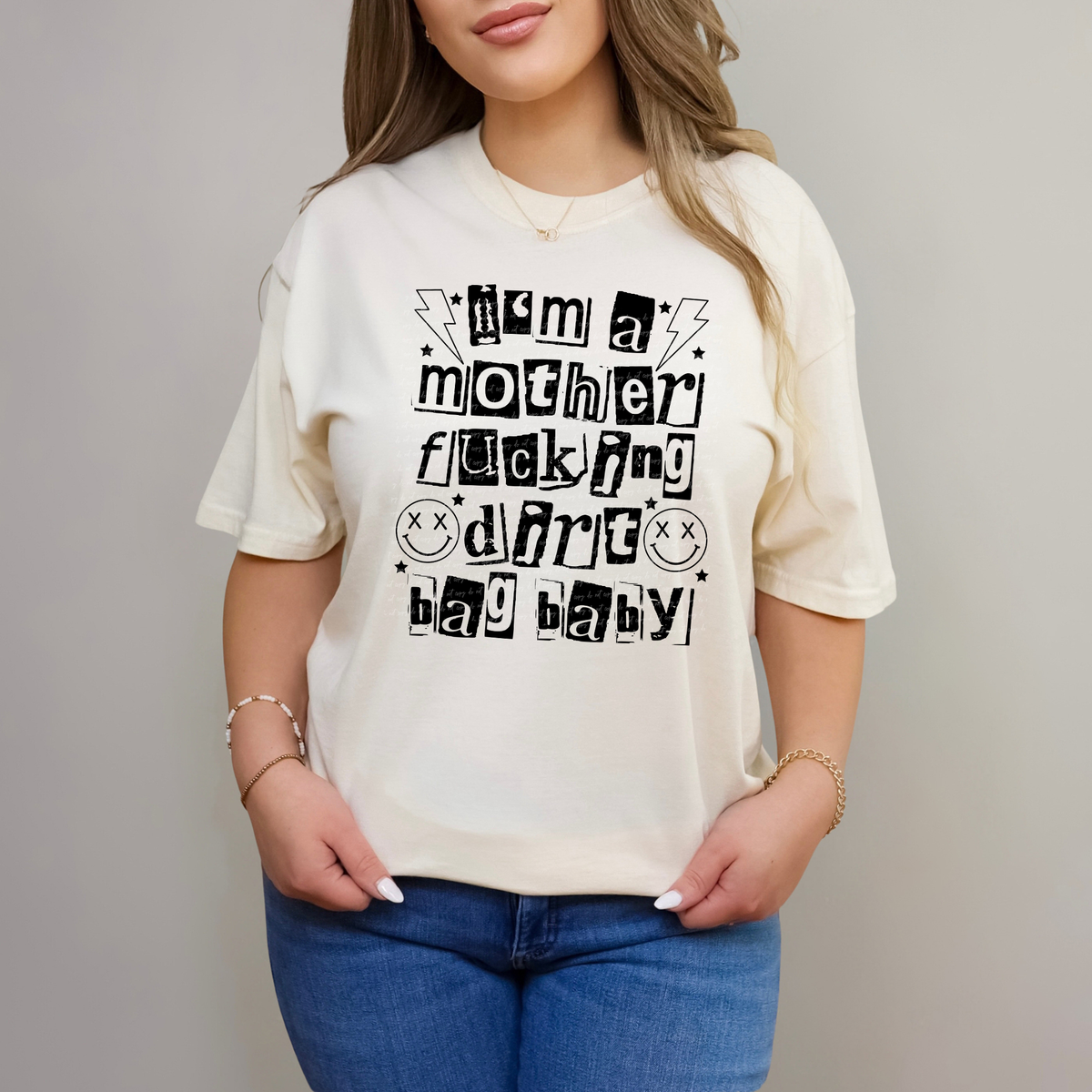 I'm A Mother Fucking Dirt Bag Baby 46437 DTF transfer