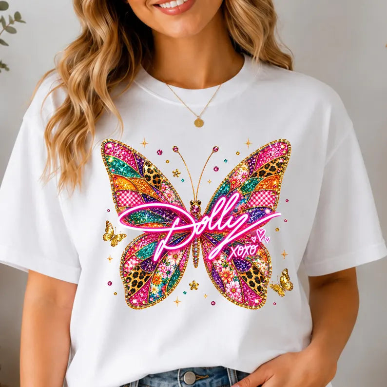 Dolly butterfly DTF Transfer