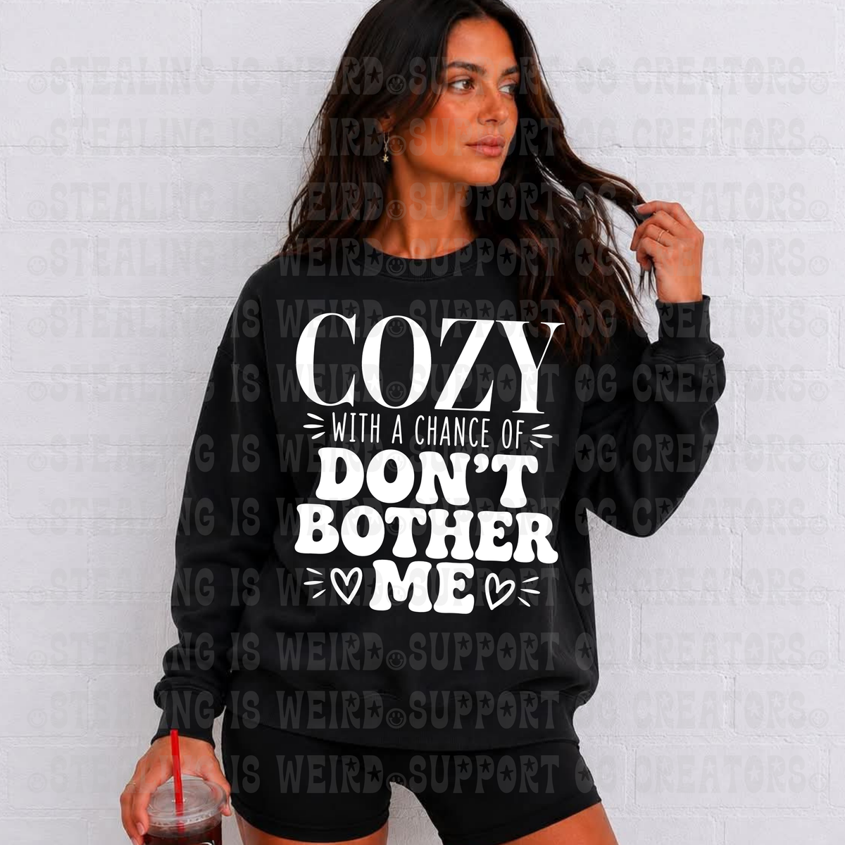 Cozy with a chance of don't bother me (TDP) DTF Transfer