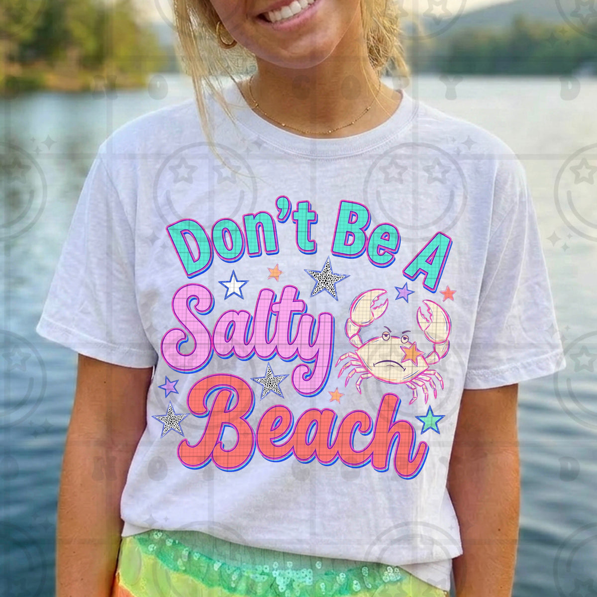 Don't be a salty beach crab (HW) DTF Transfer
