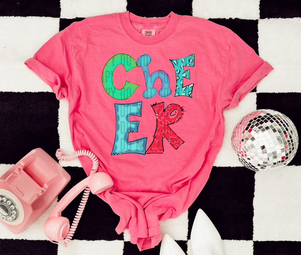 Doodle Cheer 71448 DTF transfer