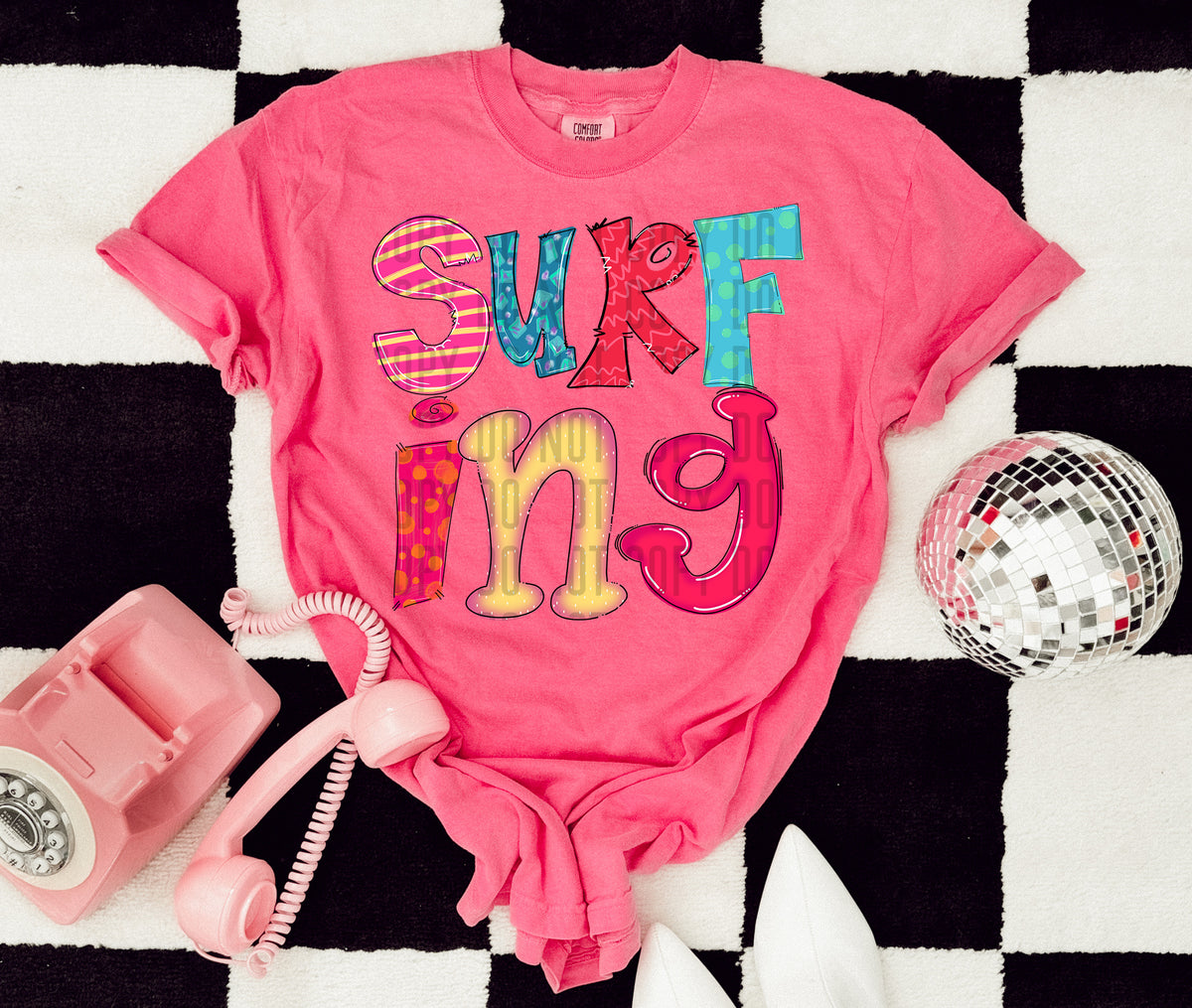 Doodle Surfing 71458 DTF transfer