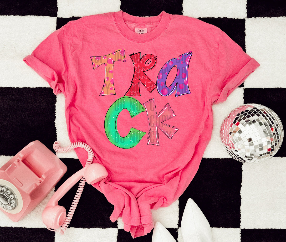 Doodle Track 71460 DTF transfer