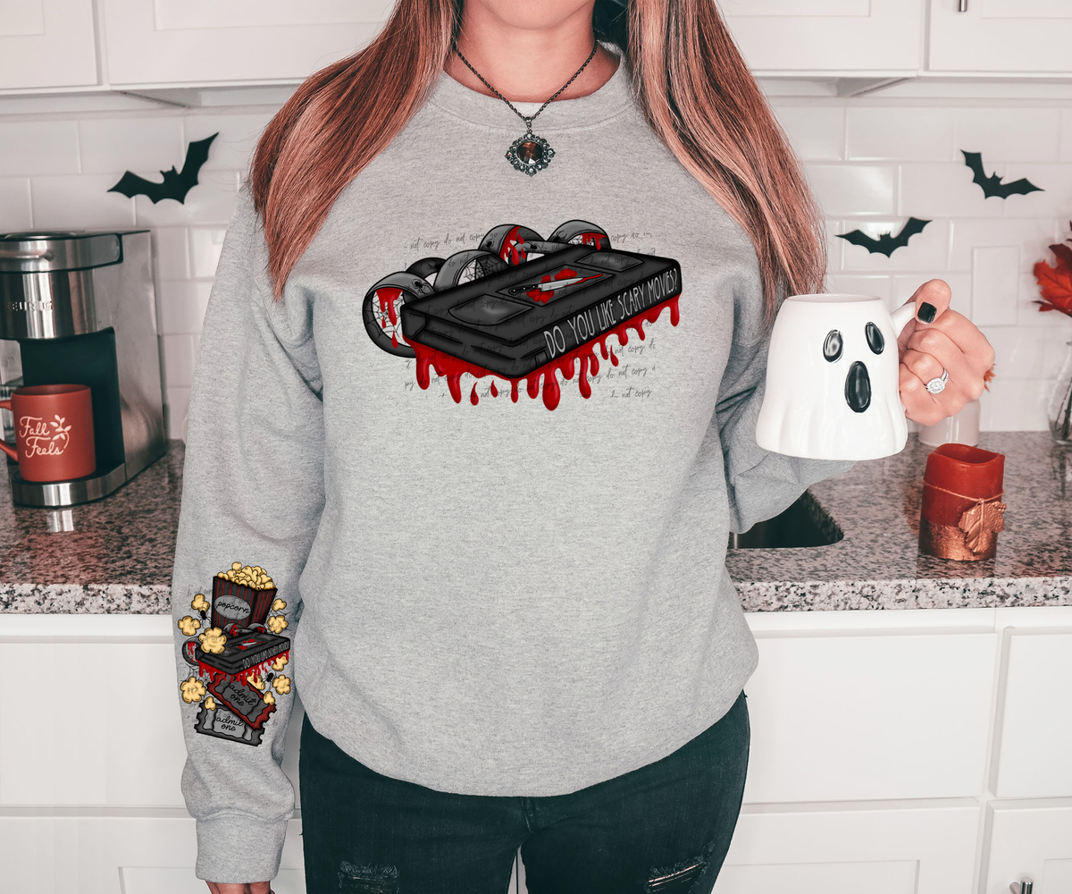 Do You Like Scary Movies? Front Print 42745 DTF transfer