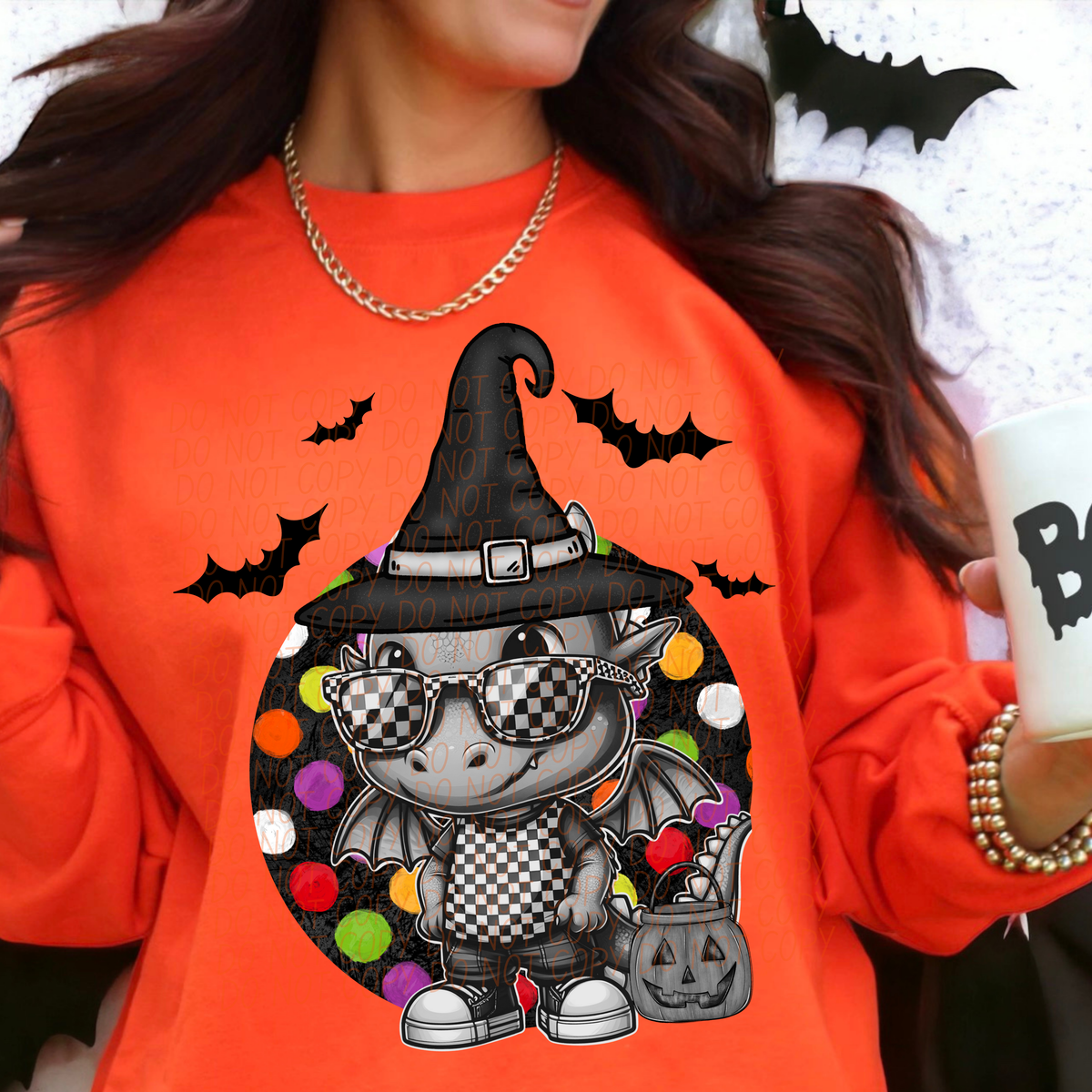 Dragon Checkered Polka 59748 DTF Transfer