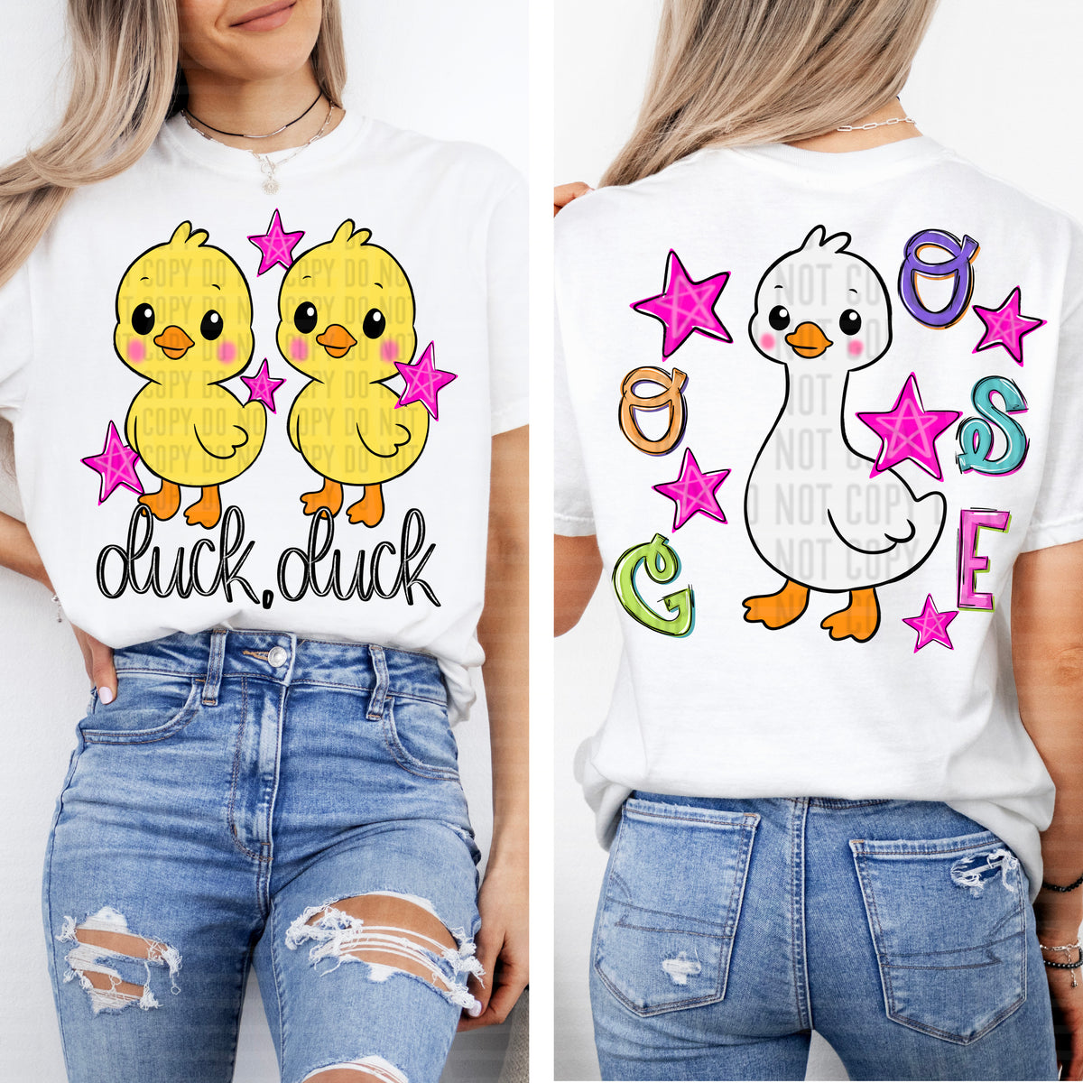 Duck duck (FRONT ONLY) (Caplinger) DTF Transfer