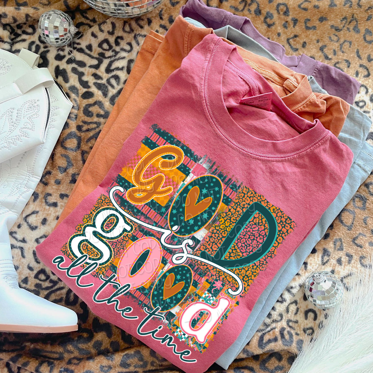 God is good all the time magazine font (DWS) DTF Transfer