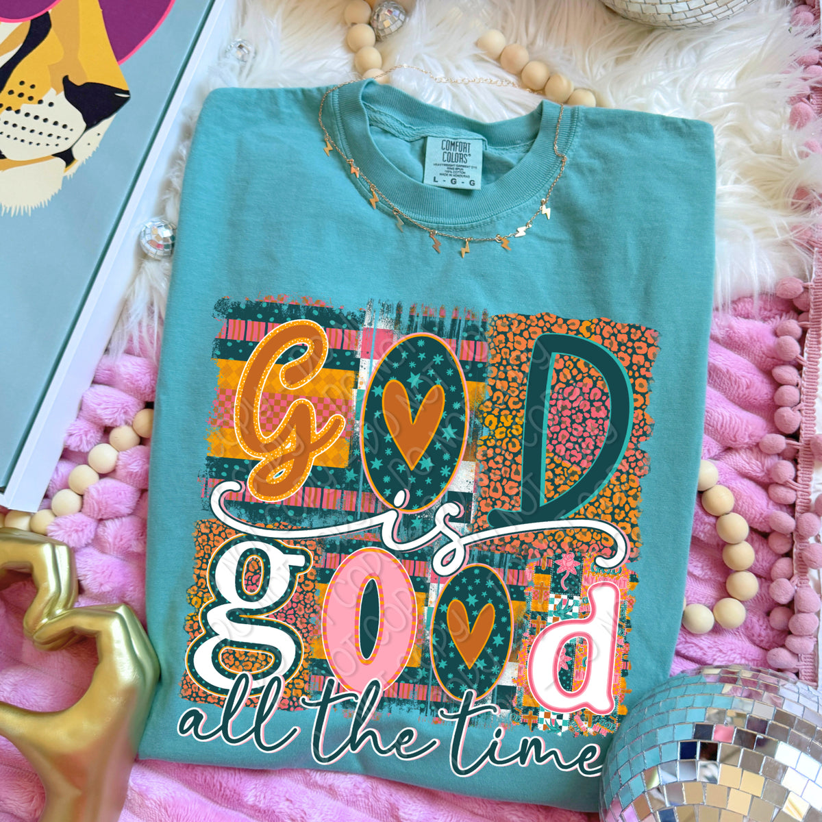 God is good all the time magazine font (DWS) DTF Transfer
