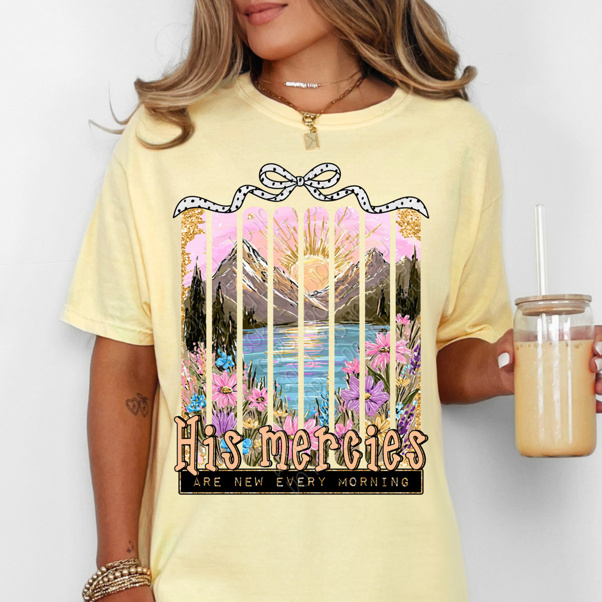 His mercies are new every morning frames (DWS) DTF Transfer