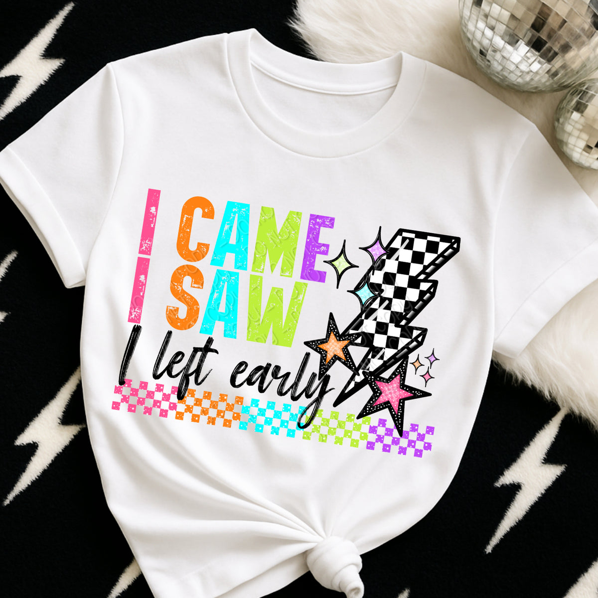 I came I saw BLACK (DWS) DTF Transfer