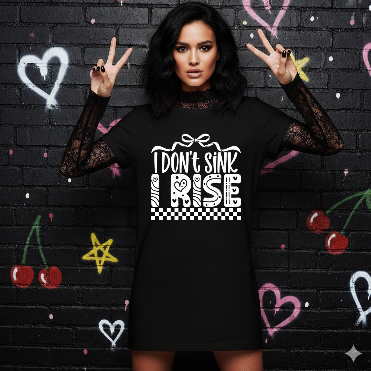 I don't sink I rise (white) (DWS) DTF Transfer