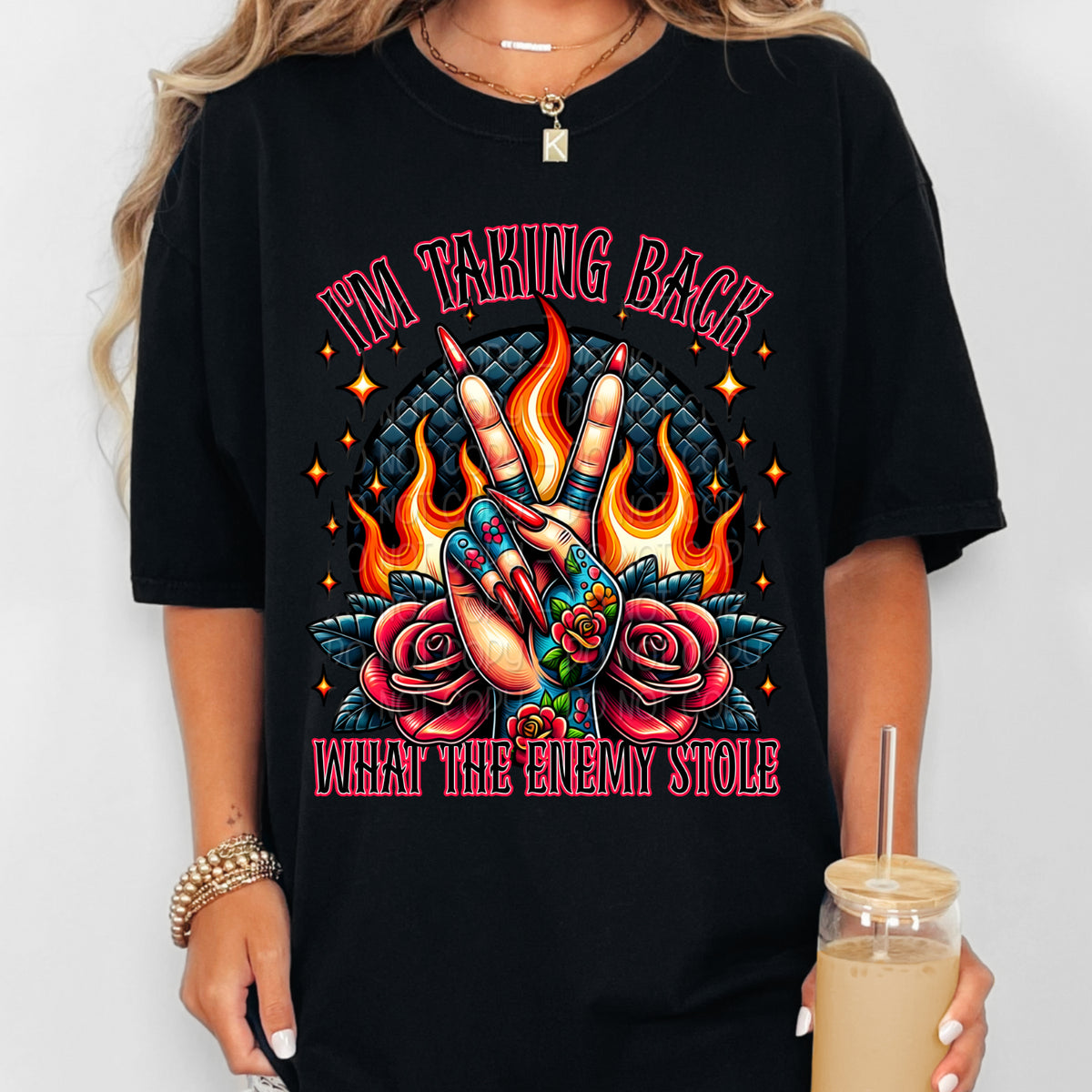 I'm taking back what the enemy stole 103495 DTF transfer