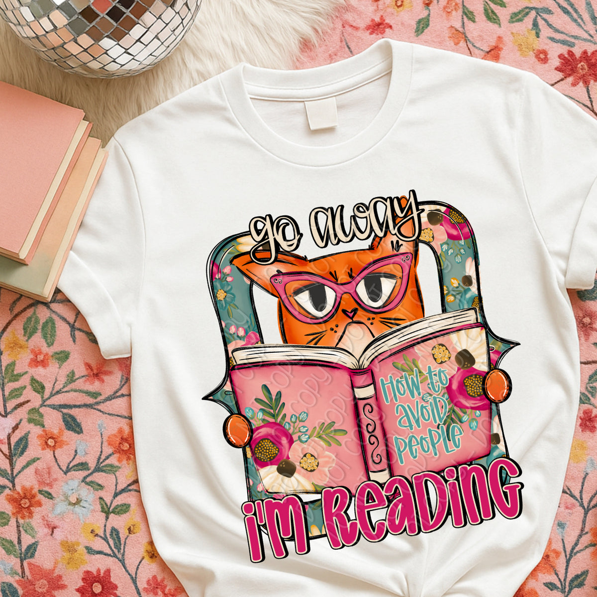 Go away I'm reading (DWS) DTF Transfer