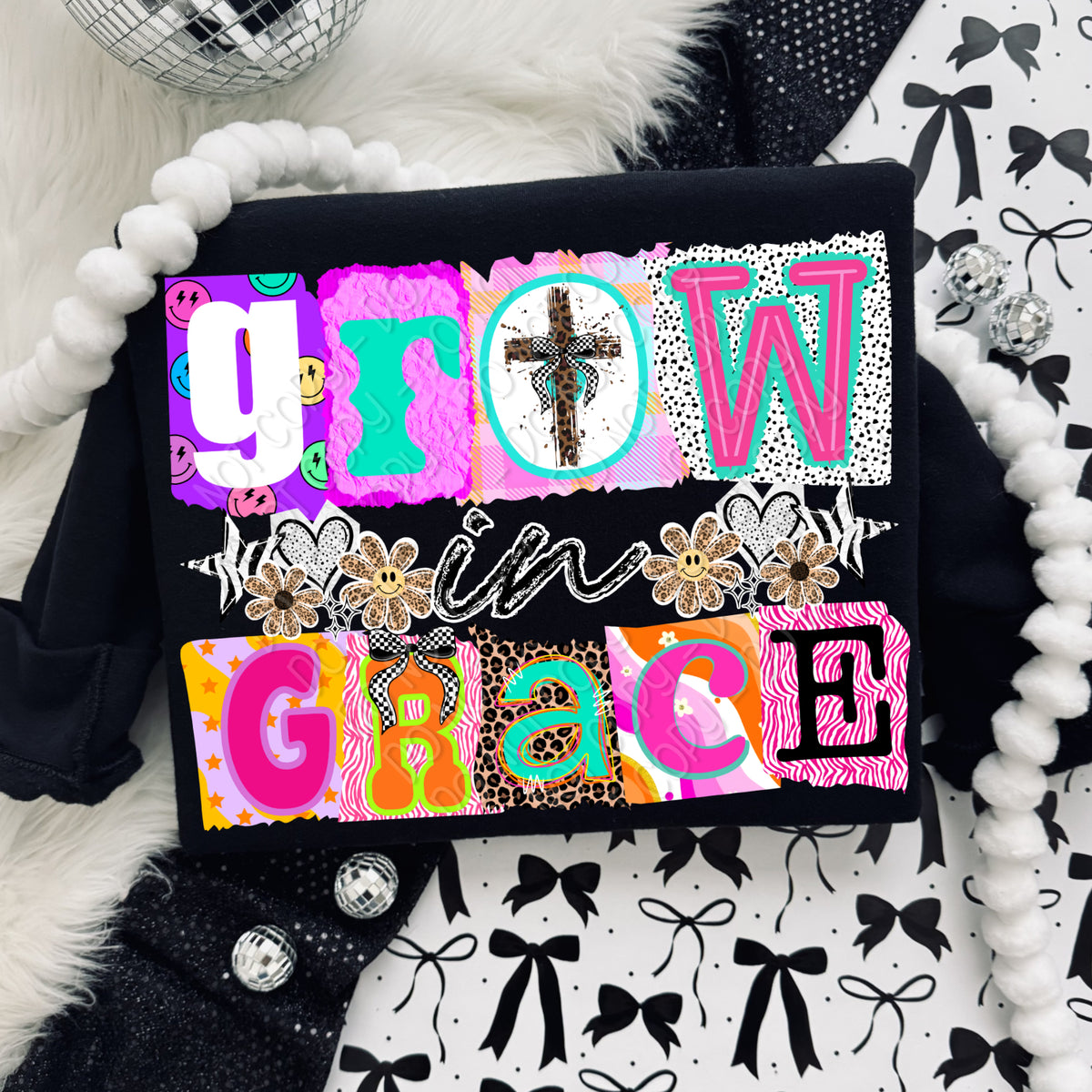 Grow in grace magazine font (DWS) DTF Transfer