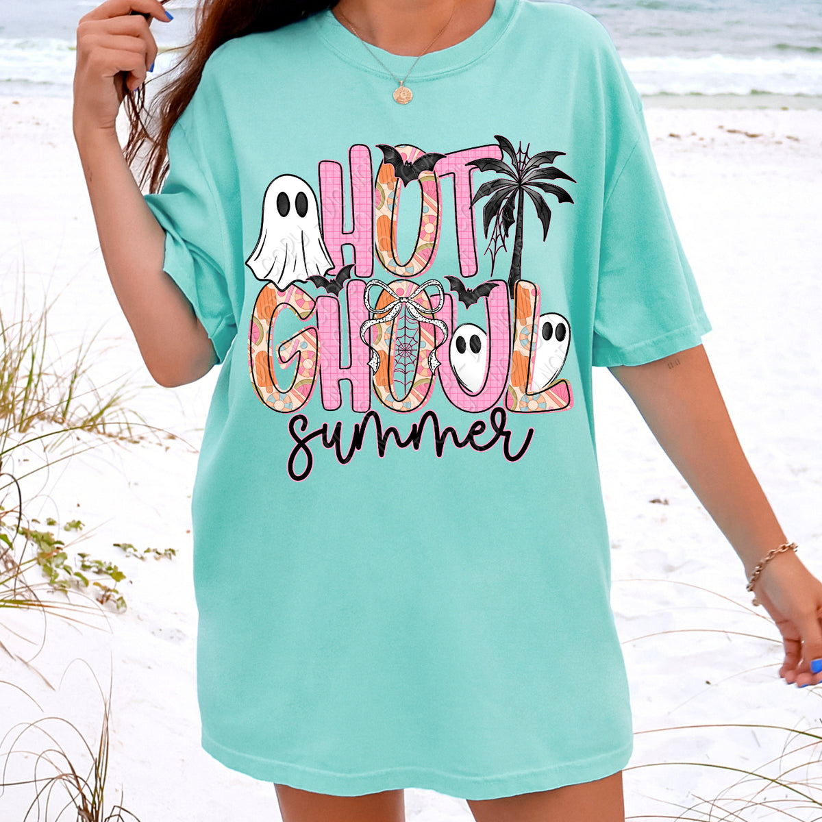 Hot ghoul summer PINK and ORANGE (DWS) DTF Transfer