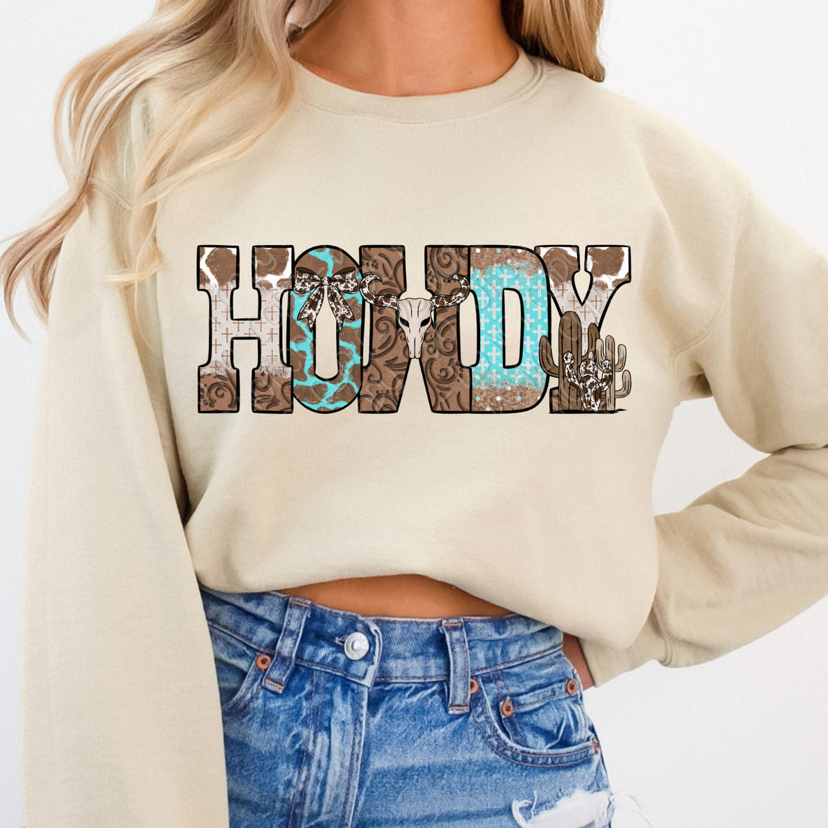 Howdy western (DWS) DTF Transfer