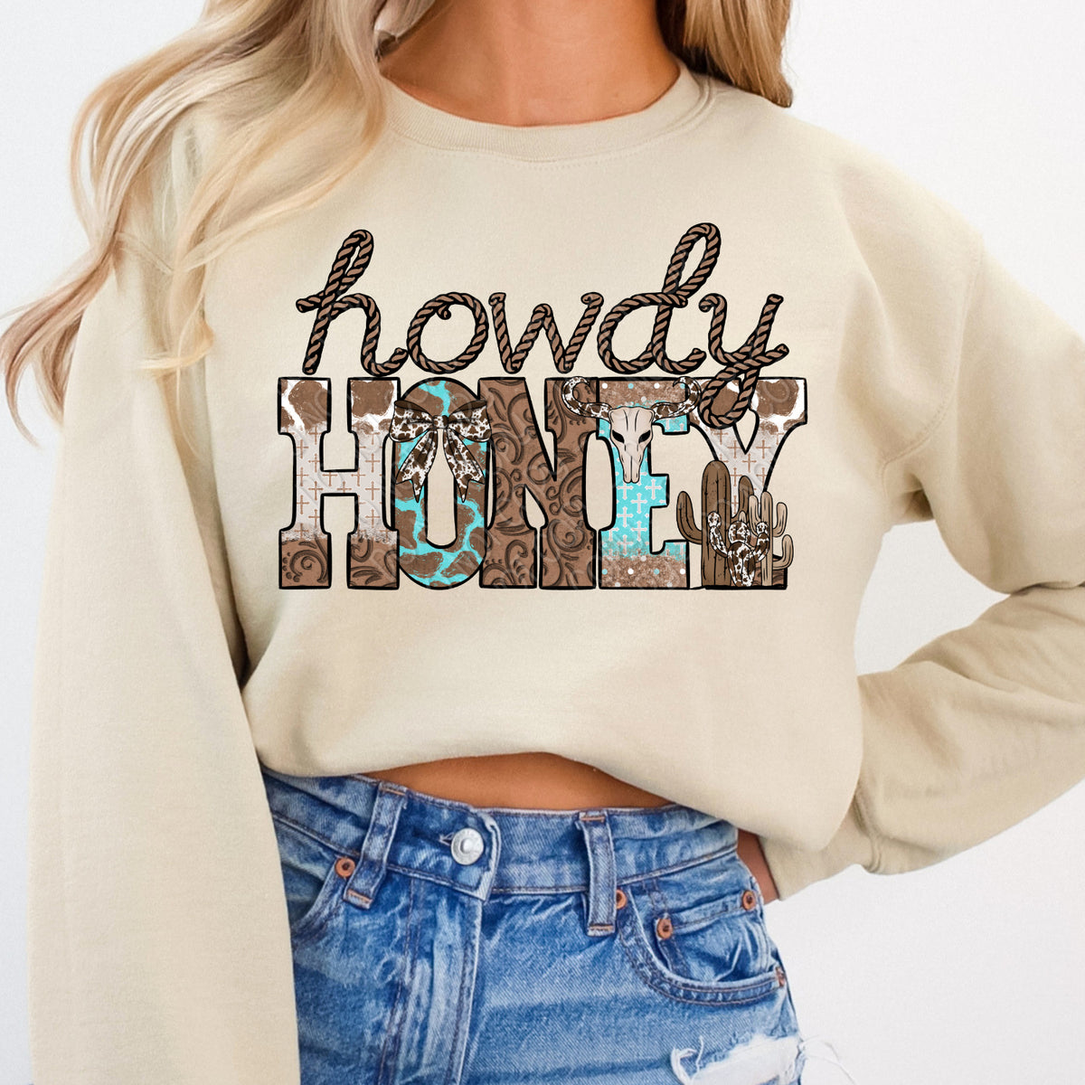 Howdy honey western (DWS) DTF Transfer