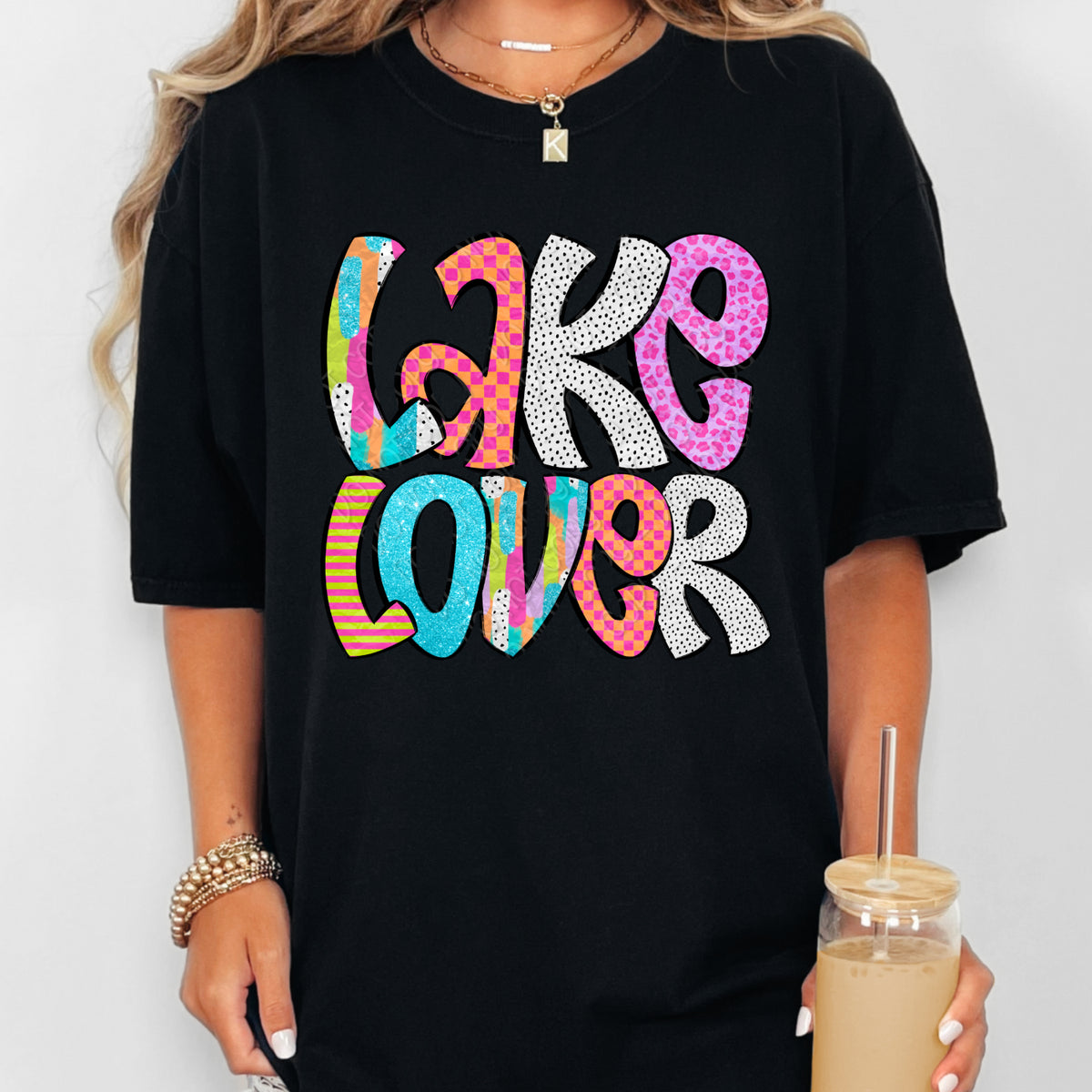 Lake Lover doodle filled (DWS) DTF Transfer
