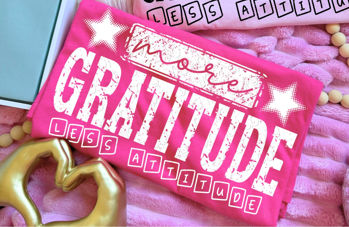 More gratitude WHITE (DWS) DTF Transfer