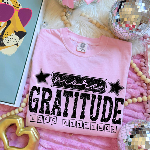 More gratitude BLACK (DWS) DTF Transfer