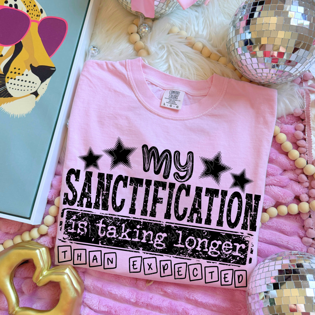 My sanctification is taking longer than expected BLACK (DWS) DTF Transfer