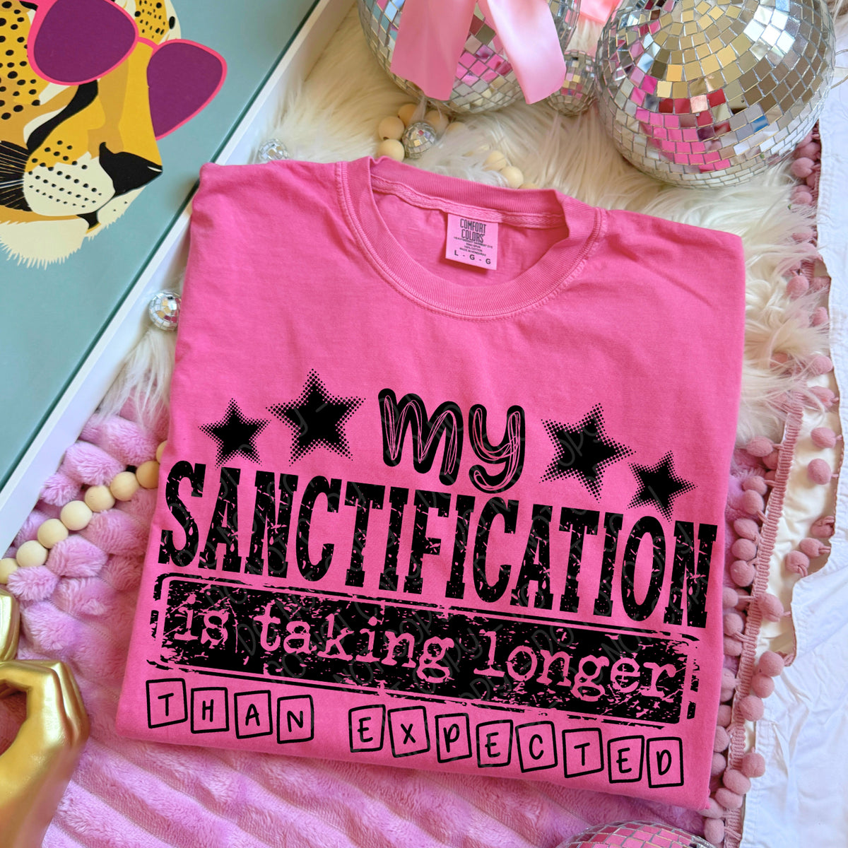 My sanctification is taking longer than expected BLACK (DWS) DTF Transfer