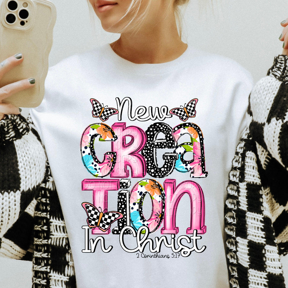 New creation in Christ 103499 DTF transfer