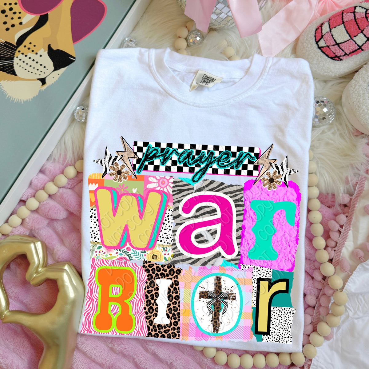 Prayer warrior magazine font (DWS) DTF Transfer
