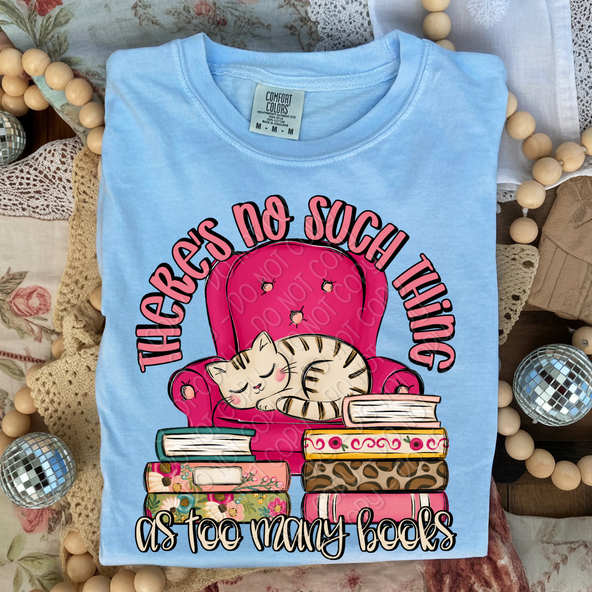 There's no such thing as to many books (DWS) DTF Transfer