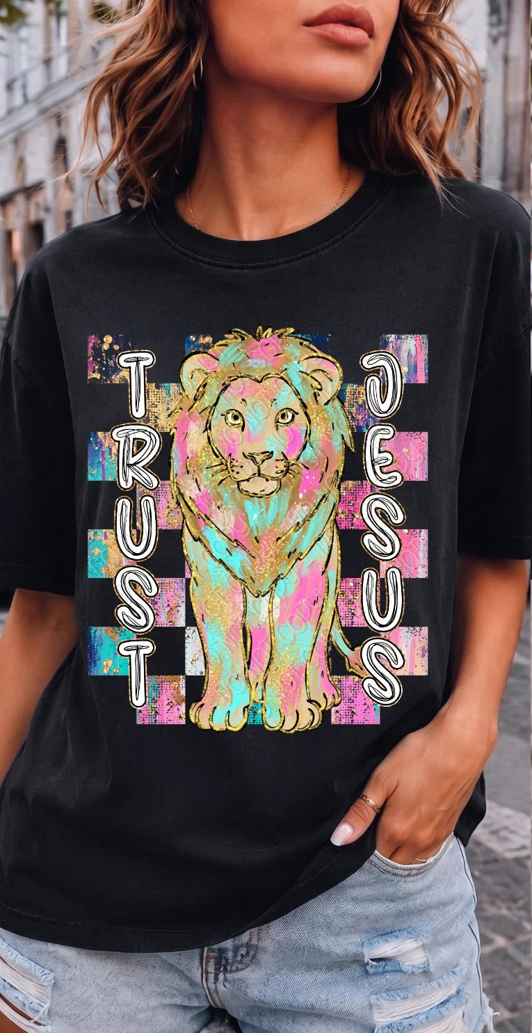 Trust Jesus lion (DWS) DTF Transfer