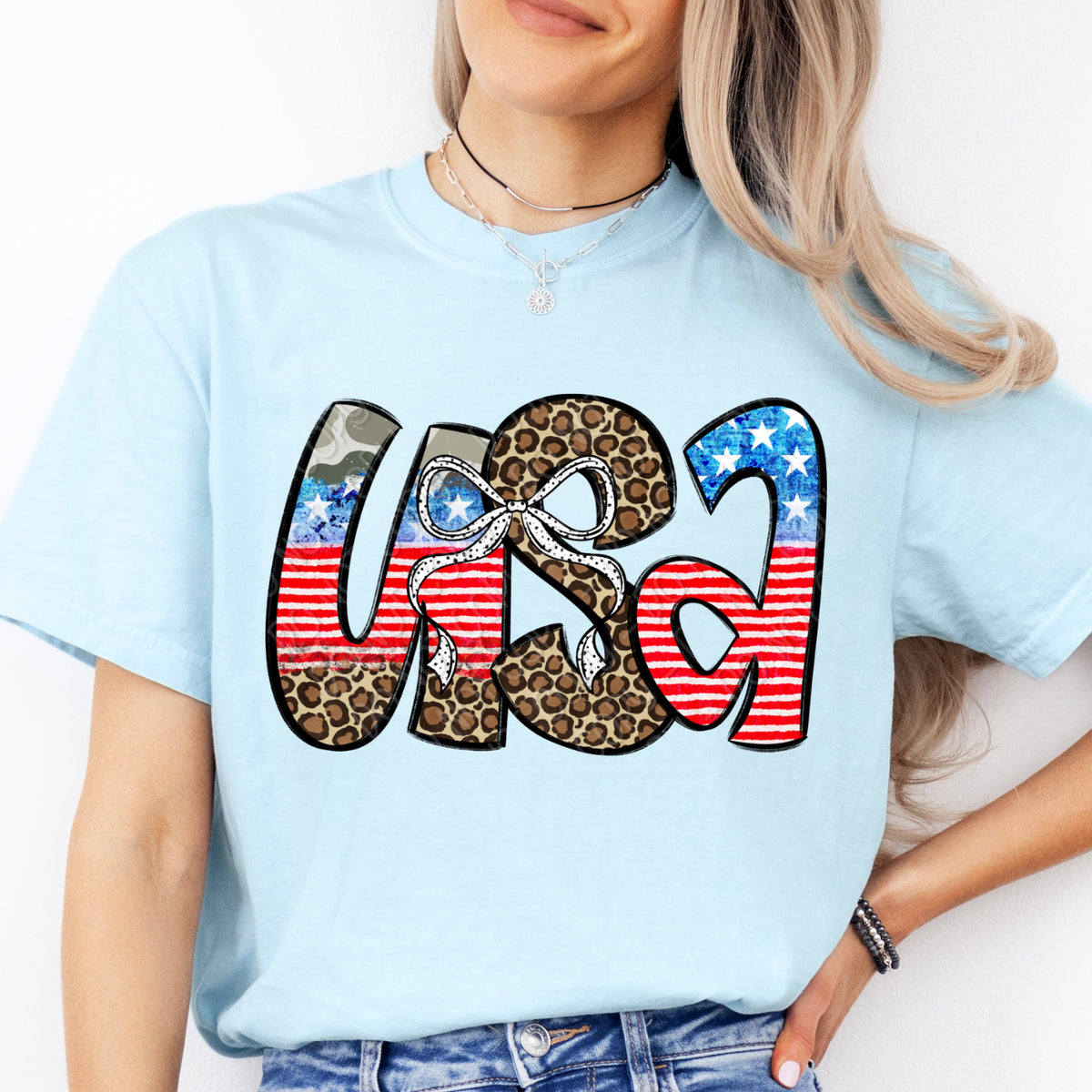 USA leopard and camo (DWS) Sunday Special DTF transfer