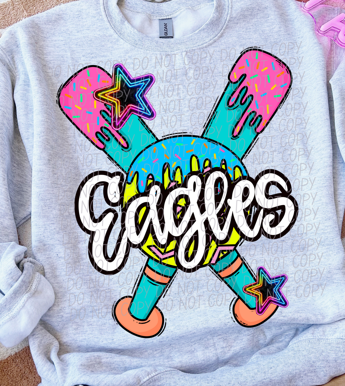 Dripping softball Eagles (CITY) DTF transfer