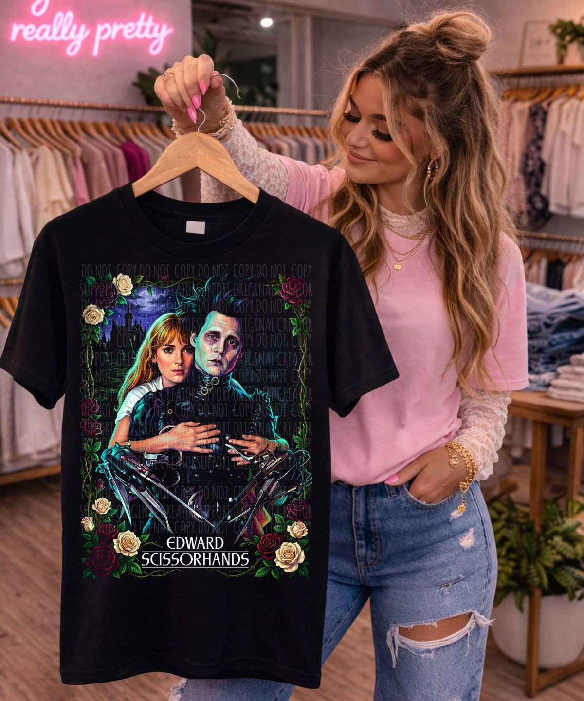 Edward and girl (Starlight) DTF Transfer